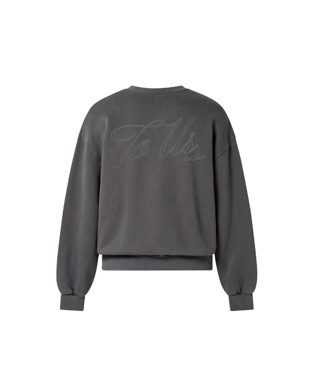 TO US SIGNATURE CREWNECK (WASHED BLACK)