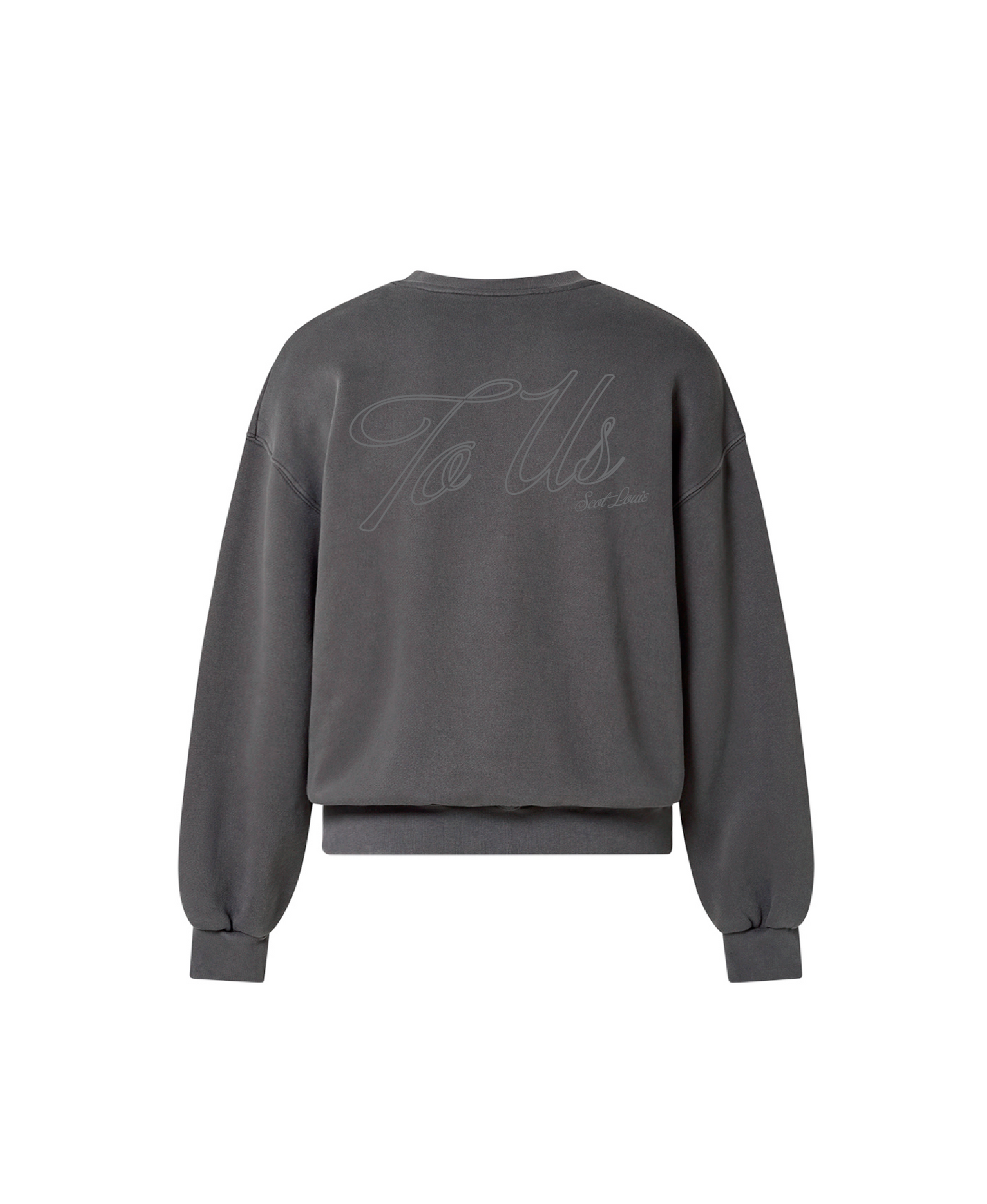 TO US SIGNATURE CREWNECK (WASHED BLACK)