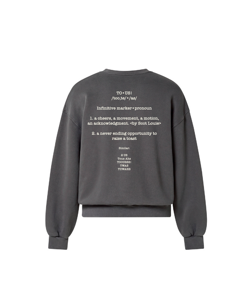 DIVA UNIVERSITY CREWNECK (WASHED BLACK)