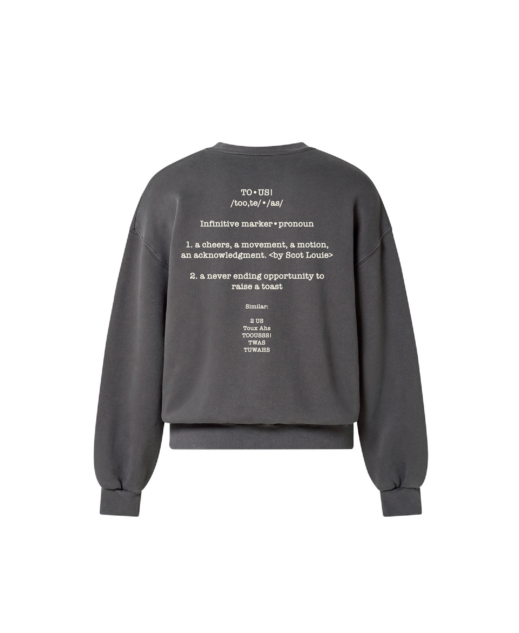 DIVA UNIVERSITY CREWNECK (WASHED BLACK)