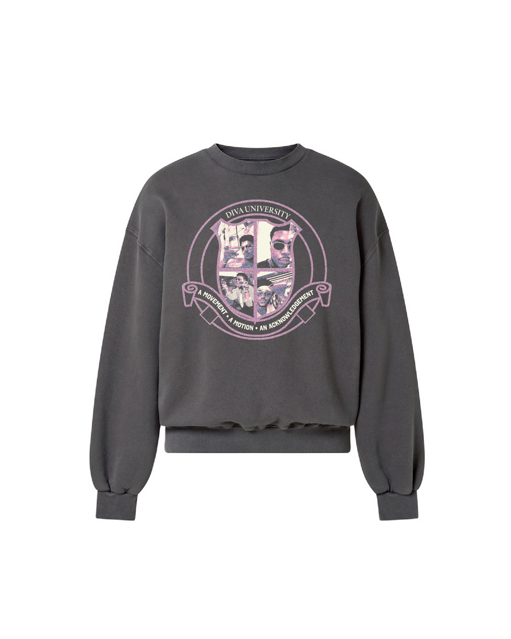 DIVA UNIVERSITY CREWNECK (WASHED BLACK)